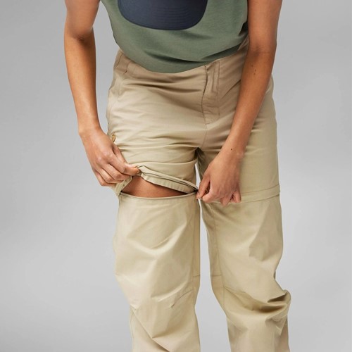 Fjällräven Abisko Hike Zip-off Trousers W - Fossil