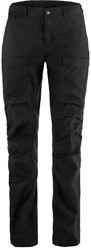 Fjällräven Abisko Hybrid Trail Trousers - Regular - Schwarz - Damenhose