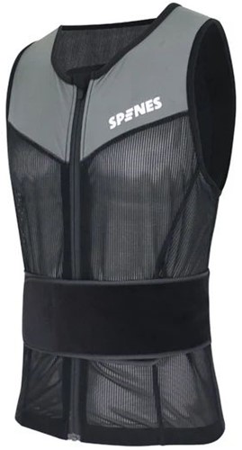 Spines Back Protector - Black/Grey - XXS
