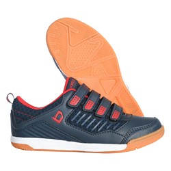 Brabo Velcro Indoor - Marineblau/Rot - Junior Hockeyschuhe