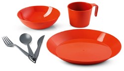 GSI Outdoors Cascadian 1 Person Table Set - Terracotta