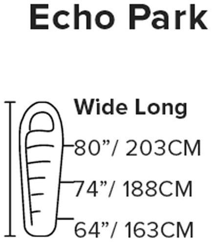 Big Agnes Echo Park 20 Schlafsack Wide Long 841487128777