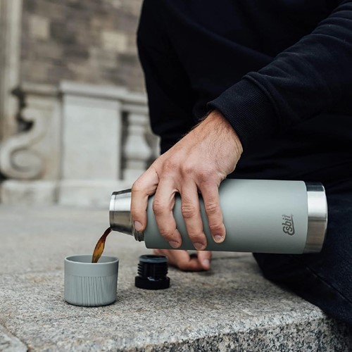 Esbit Sculptor Vacuum Flask - 1L - Stone Grey