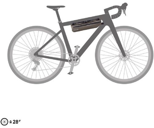 Ortlieb Frame-Pack Toptube 4 - Dark Sand