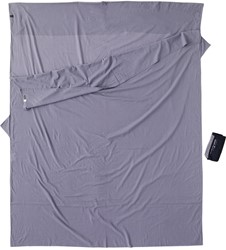 Cocoon Travelsheet Double - Insectshield - Egyptian Cotton - Elephant Grey