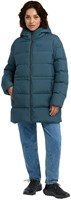 Jack Wolfskin Frozen Palace Long Jacket W - Aluminium Blue