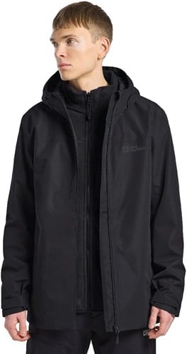 Jack Wolfskin Taubenberg 3-in-1 Jacket M - Black
