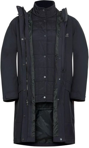 Jack Wolfskin Winterdune 3-in-1 Coat W - Dark Navy