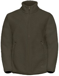 Jack Wolfskin High Curl Jacket - Obsidian Moss - Women's Fleece Jacket
