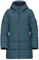 Jack Wolfskin Frozen Palace Long Jacket W - Aluminium Blue - M