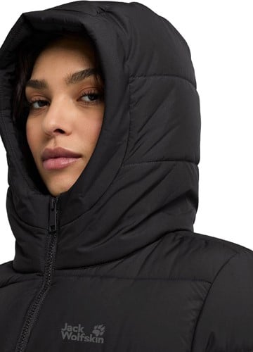 Jack Wolfskin Frozen Palace Long Jacket W - Black