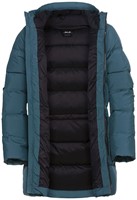 Jack Wolfskin Frozen Palace Long Jacket W - Aluminium Blue