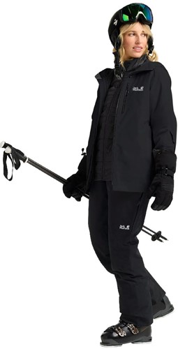 Jack Wolfskin Flowline 3-in-1 Jacket W - Black