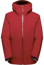Mammut Ducan HS Hooded Jacket - Dark Mammut Red - Women's Hardshell Jacket