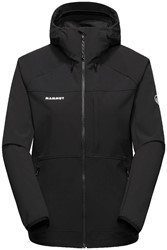 Mammut Ultimate Comfort SO Hooded Jacket - Black - Women's Softshell Jacket