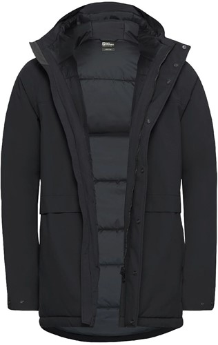 Jack Wolfskin Cold Camp Coat M - Black