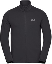 Jack Wolfskin Litestride Fullzip - Black - Men's Fleece Jacket