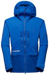 Mammut Eiger Nordwand Pro SO Hooded Jacket - Eiger Blue - Men's Softshell Jacket