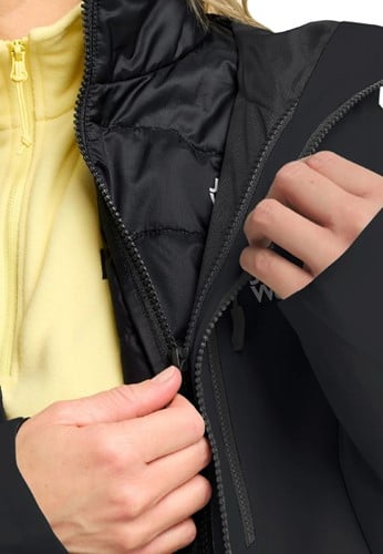 Jack Wolfskin Flowline 3-in-1 Jacket W - Black