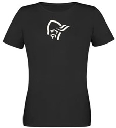 Norrøna /29 Cotton Viking T-Shirt - Caviar Black - T-Shirt Damen
