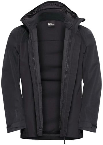 Jack Wolfskin Taubenberg 3-in-1 Jacket M - Black