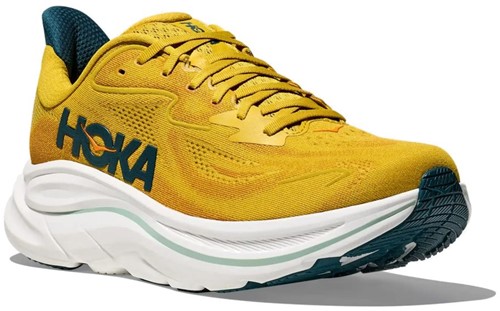 Hoka M Clifton 10 - Yellow Gold/Tidal Wave