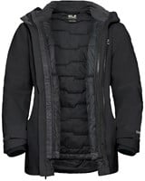 Jack Wolfskin Flowline 3-in-1 Jacket W - Black