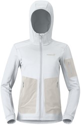Norrøna Falketind Warm2 Stretch Hood - Snow White - Fleecejacke Damen
