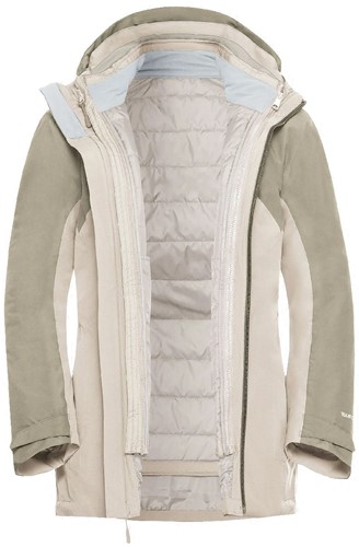 Jack Wolfskin Hunberg 3-in-1 Jacket W - Pale Sand