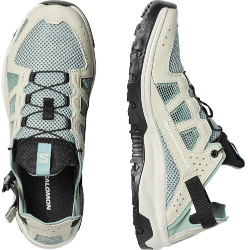 Salomon Techamphibian 5 W - Green Milieu/Sea Foam/Clearly Aqua