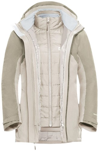 Jack Wolfskin Hunberg 3-in-1 Jacket W - Pale Sand