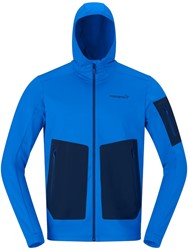 Norrøna Falketind Warm2 Stretch Hood - Skydiver - Fleecejacke Herren