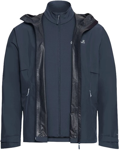 Jack Wolfskin Litestride 3-in-1 Jacket M - Midnight Sky