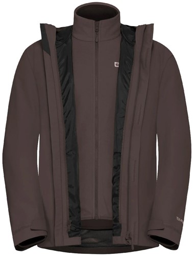 Jack Wolfskin Altenberg 3-in-1 Jacket M - Peat