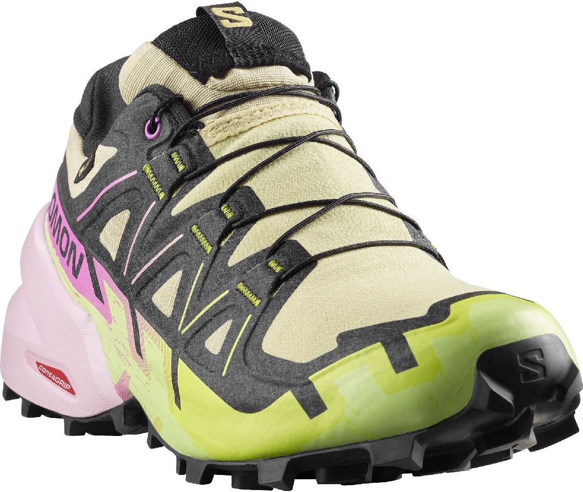 Salomon Speedcross 6 GTX W - Bog/Dawn Pink/Acid Lime - 42 2/3 (UK 8.5 ...