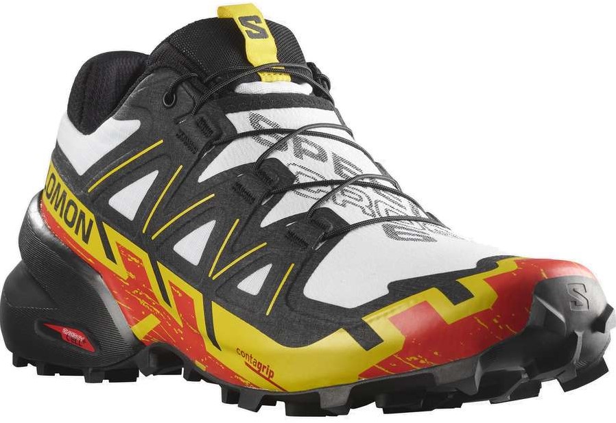 Salomon Speedcross 6 - White/Black/Empire Yellow - 43 1/3 (UK 9) sind Ihr für Outdoor , wintersport. hockey mehr.