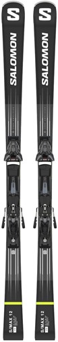 Salomon S/Max 12 + Z12 F80 - Black/White/Neon Yellow - 165 cm