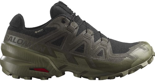 Salomon Speedcross 6 GTX - Black/Peat/Deep Lichen Green - 42 2/3 (UK 8.5)