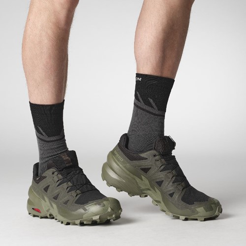 Salomon Speedcross 6 GTX - Black/Peat/Deep Lichen Green