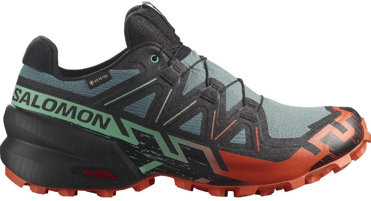 Salomon Speedcross 6 GTX North Atlantic Black Cherry Tomato 44 2 3 UK 10 Wir sind Ihr Spezialist fur Outdoor wintersport. hockey und mehr