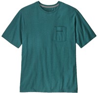 Patagonia M's Boardshort Logo Pocket Responsibili-Tee - Wetland Blue - M