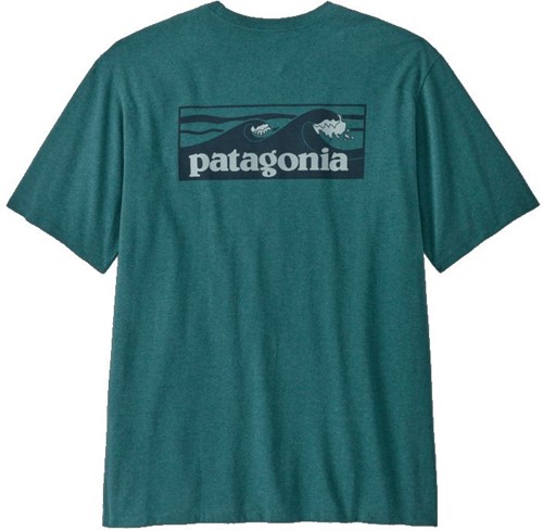 Patagonia M's Boardshort Logo Pocket Responsibili-Tee - Wetland Blue