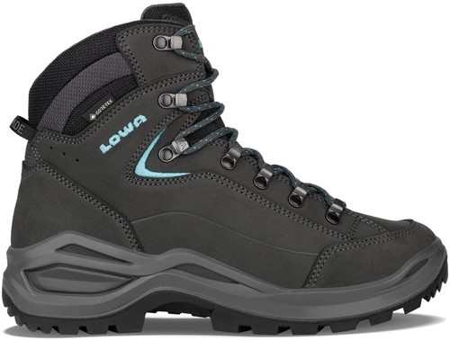 Lowa Renegade Evo GTX Mid Ws Wide - Asphalt/Turqoise - 40 (UK 6.5)