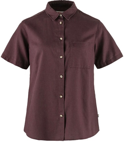 Fjällräven Övik Travel Shirt Short Sleeve W - Port - S