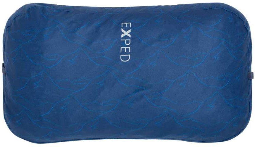 Exped REM Pillow Large Navy Mountain Print Wir sind Ihr