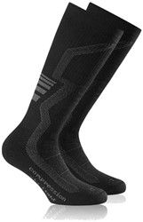 Rohner Compression Ski Light L/R - Mid Grey - Ski Socks