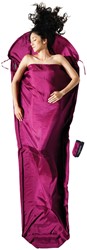 Cocoon Mummy Liner - 100% Silk - Mulberry Red