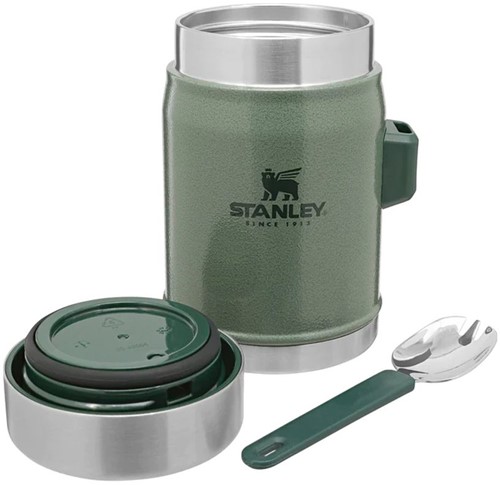 Stanley Classic Legendary Food Jar 0.4L + Spork - Hammertone Green