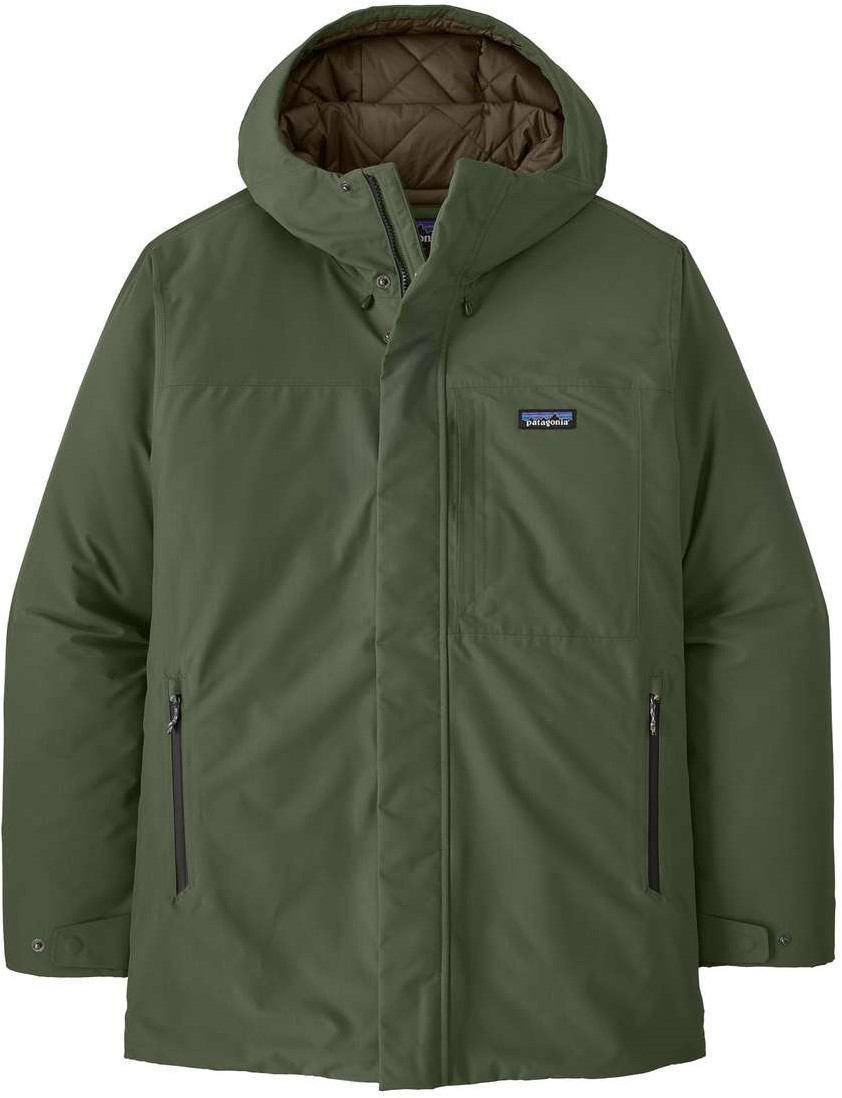 Weather resistant thermogreen insulated recycled ripstop hooded jacket top