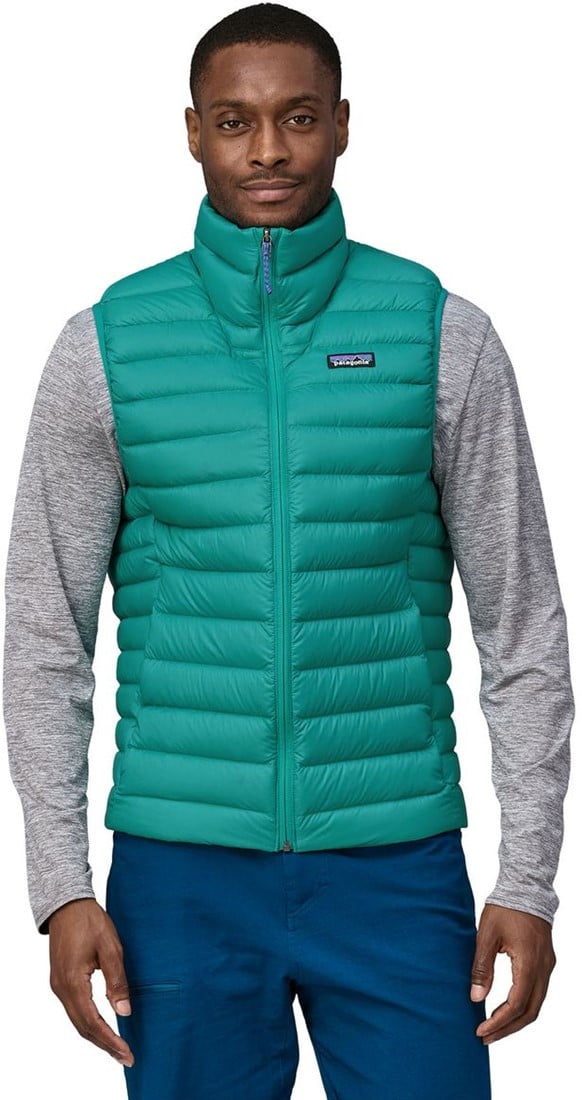 Patagonia M s Down Sweater Vest Subtidal Blue S Wir sind Ihr Spezialist fur Outdoor wintersport. hockey und mehr